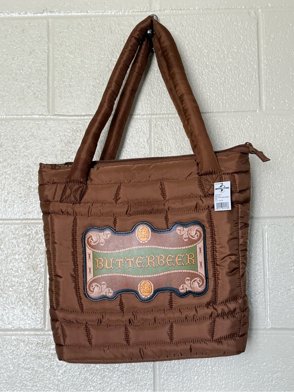 Universal Studios Wizarding Harry Potter Butterbeer Barrel Tote Bag NWT